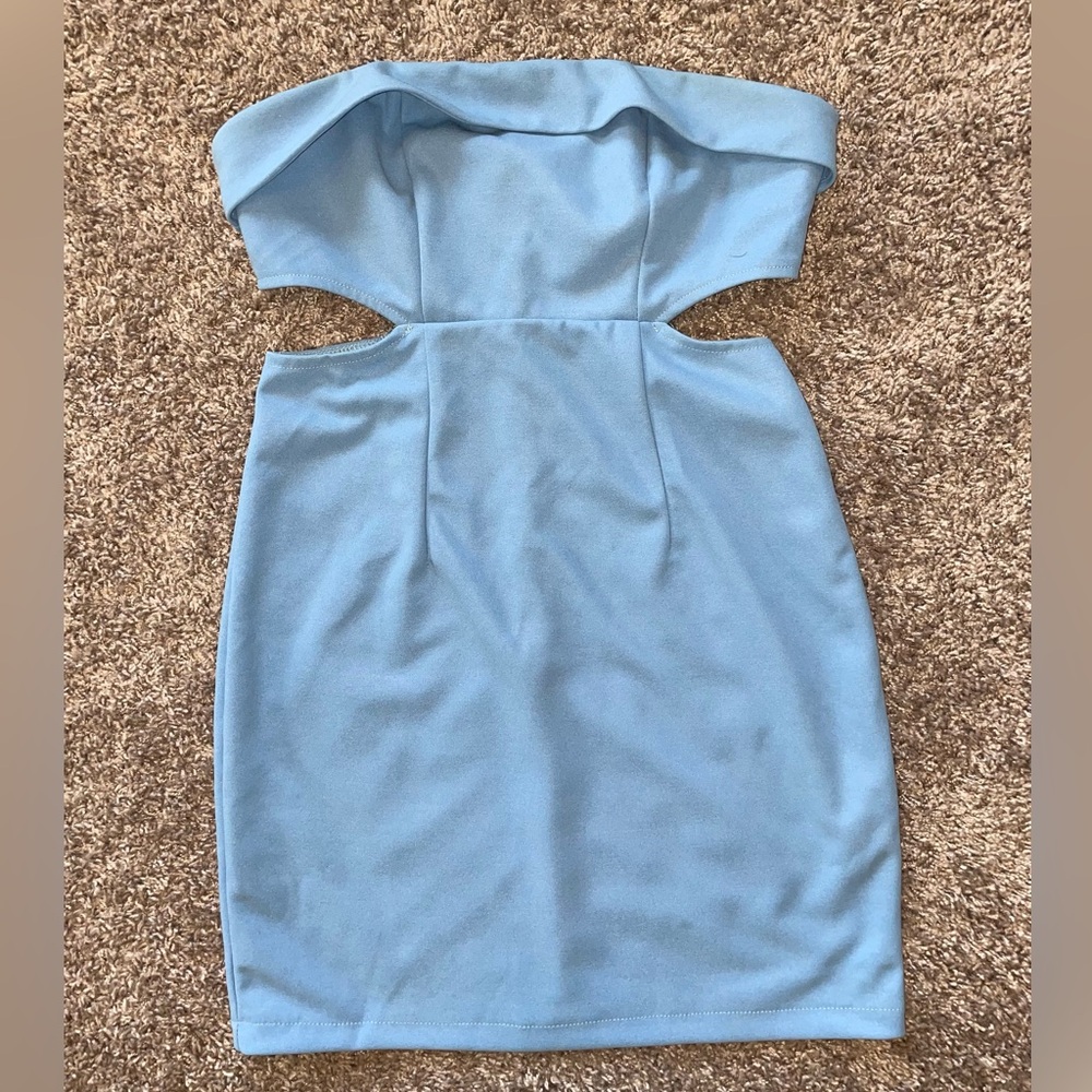 Hello Molly Light Blue Mini Dress